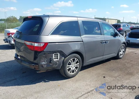 2012 Honda Odyssey Ex-L from USA, damaged, VIN 5FNRL5H66CB067924